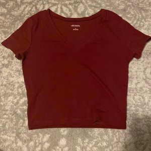 This is a tight cropped t-shirt from target